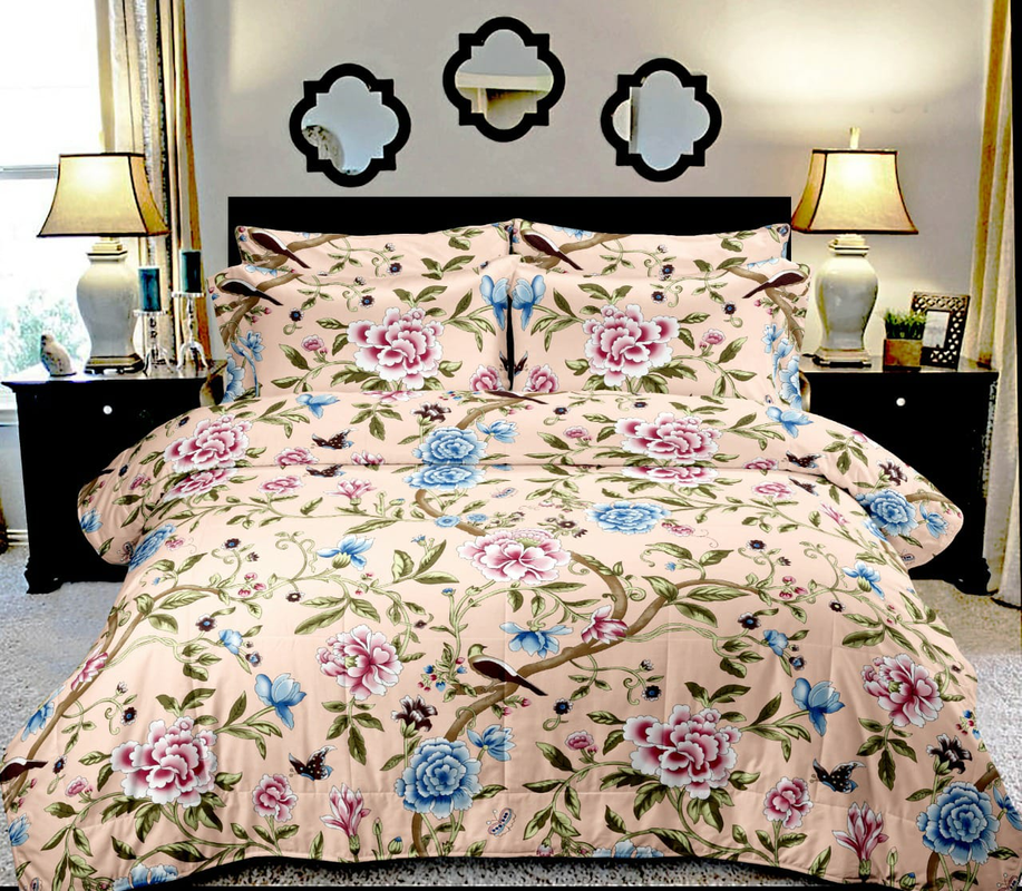 Bedsheets King Size with Pillow Covers (Roma 007