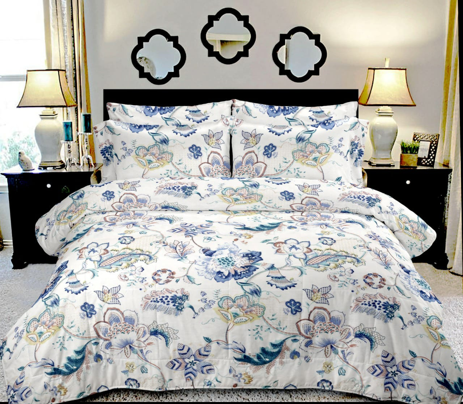 Bedsheets King Size with Pillow Covers (Roma 010